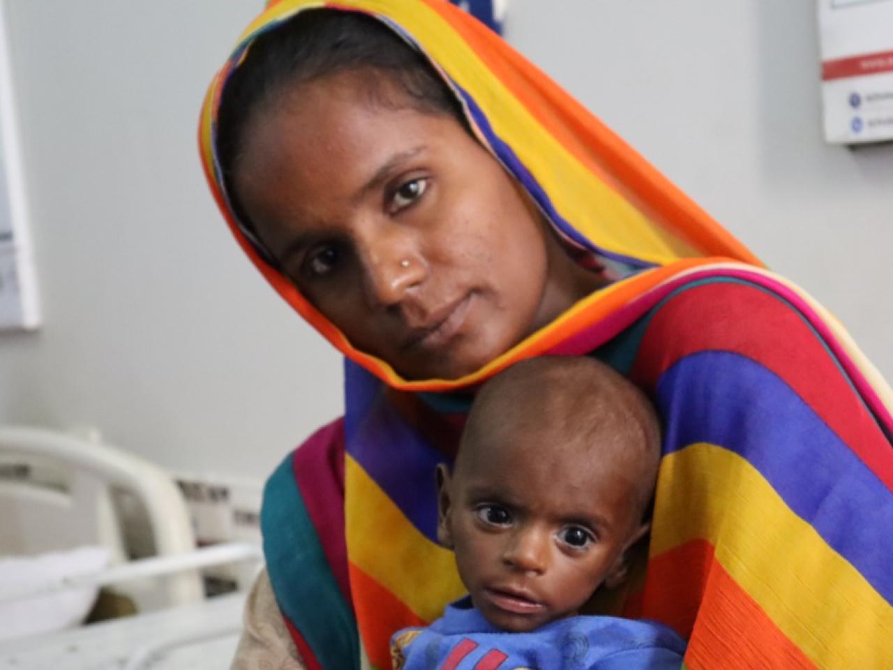 Many mothers, like Sobia in Pakistan, bring their children to health centers to receive lifesaving care.