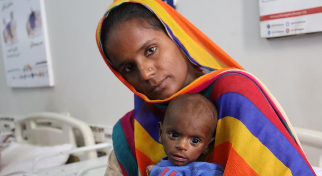 Many mothers, like Sobia in Pakistan, bring their children to health centers to receive lifesaving care.