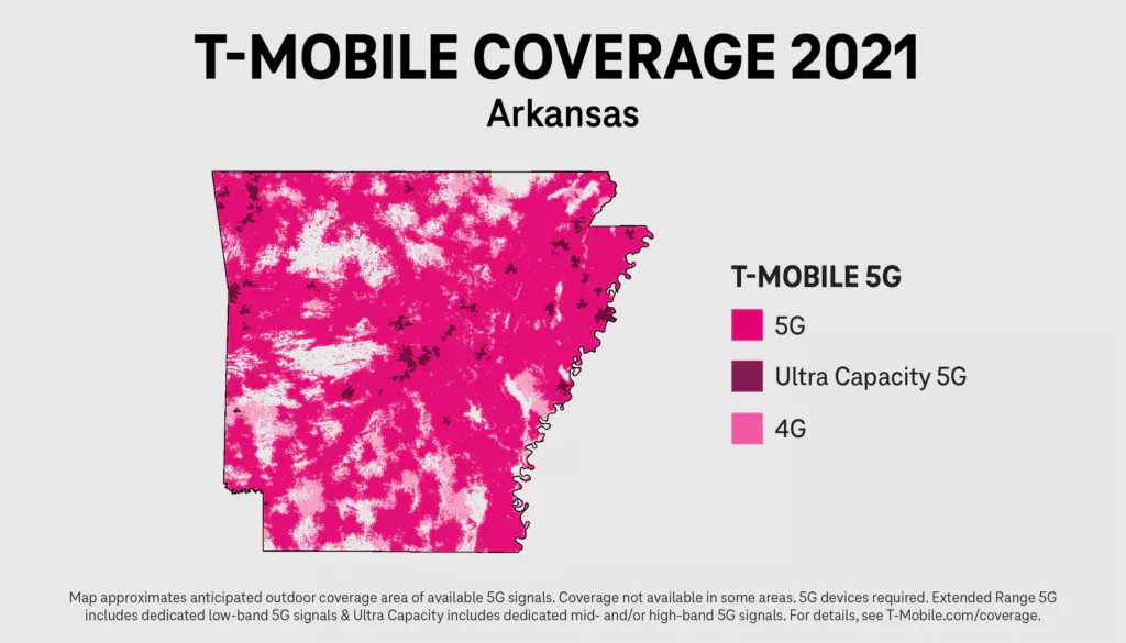 T-Mobile coverage 2021 map