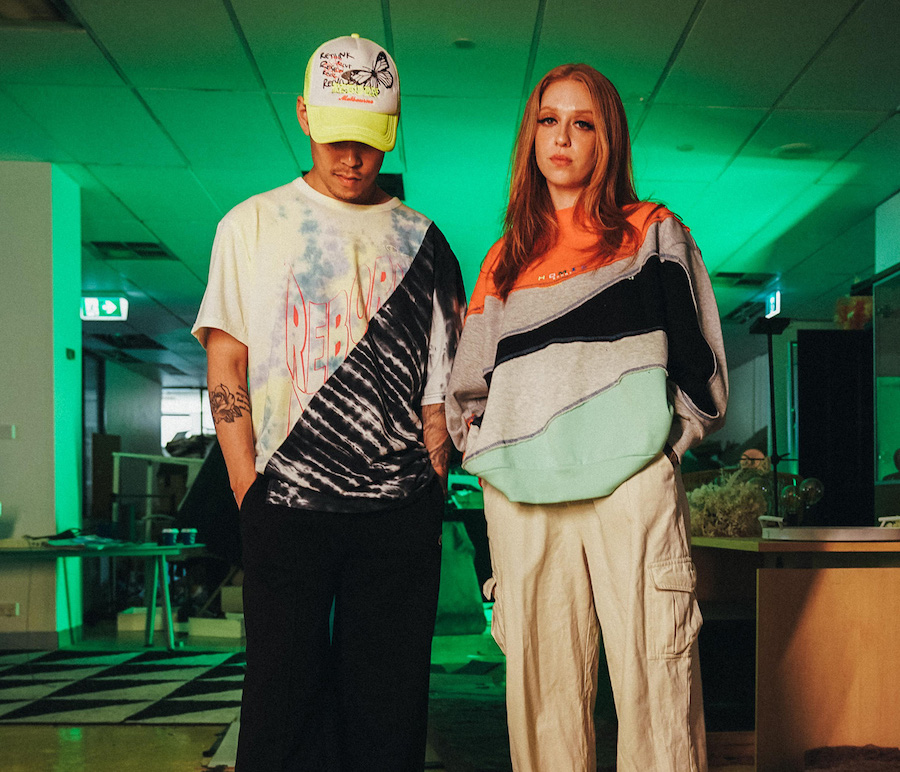 Man and a woman standing side by side.