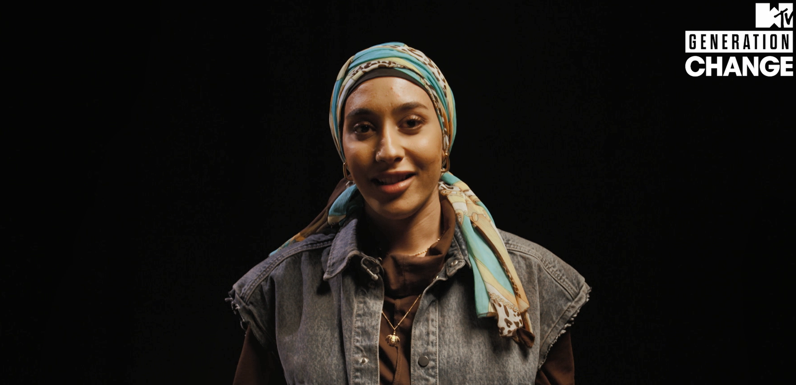 Mariah Idrissi, a black background.