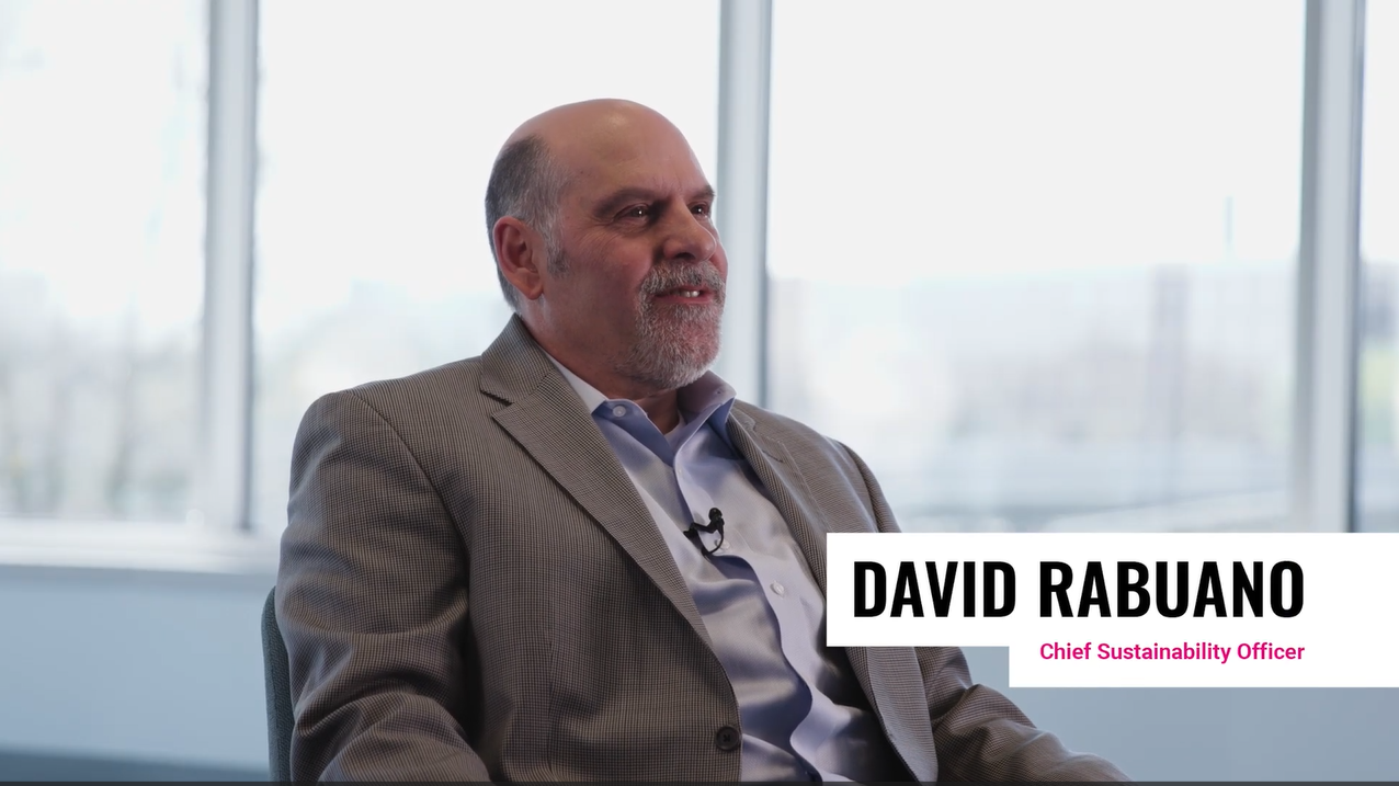 David Rabuano being interviewed.