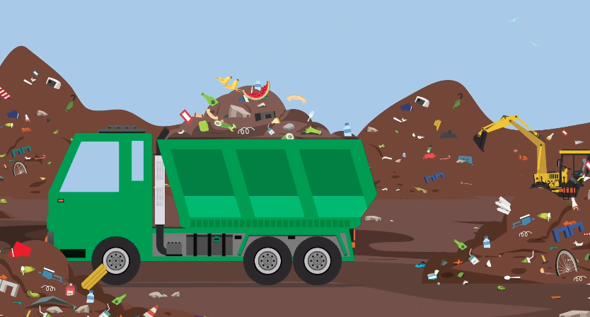 garbage truck animation
