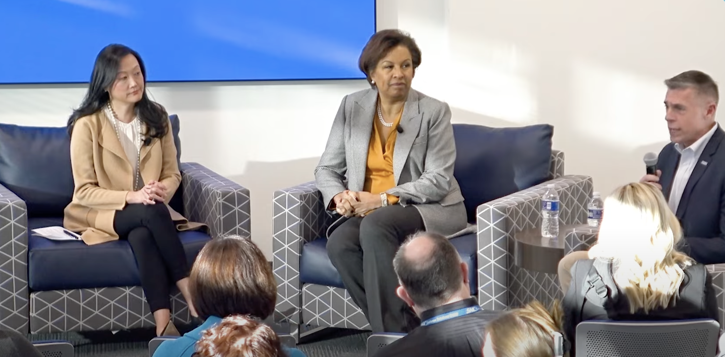 Toni Townes at a meeting