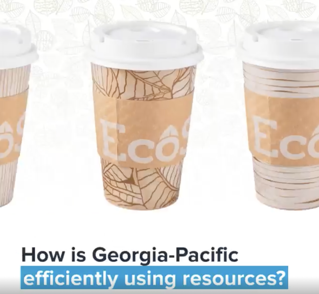 How is Georgia-Pacific efficiently using resources?