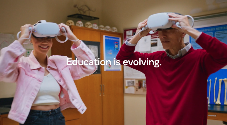 two people wearing Quest