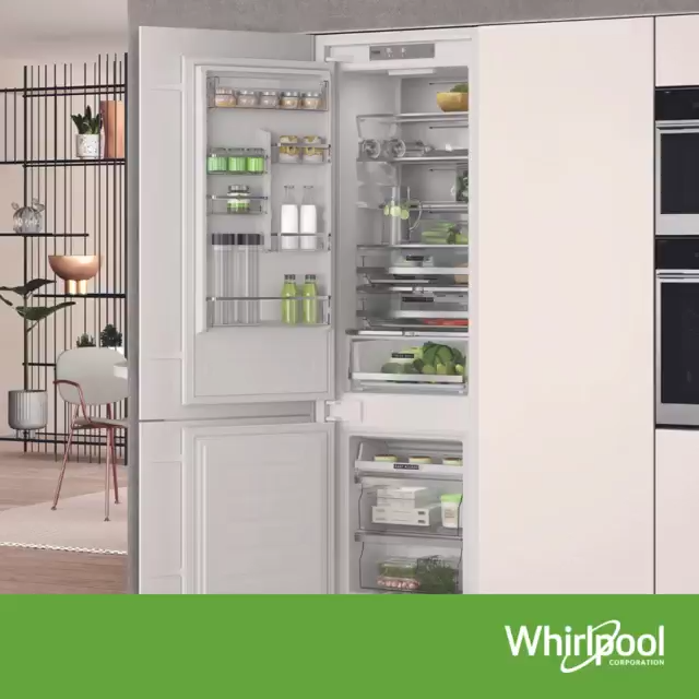 An open refrigerator