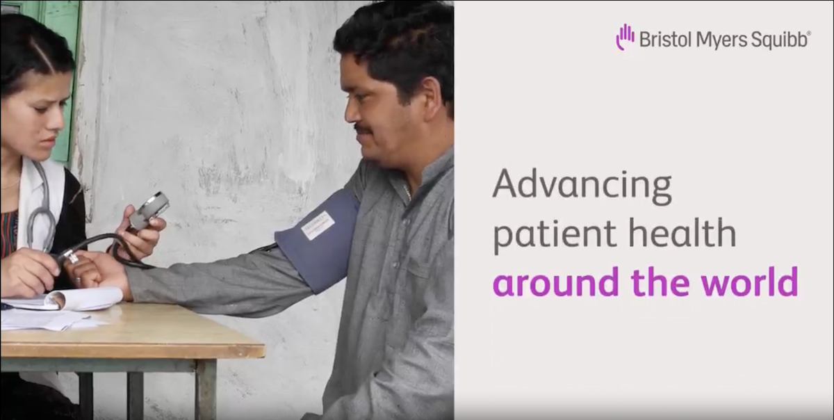 ASPIRE: Advancing patient health around the world. BMS.