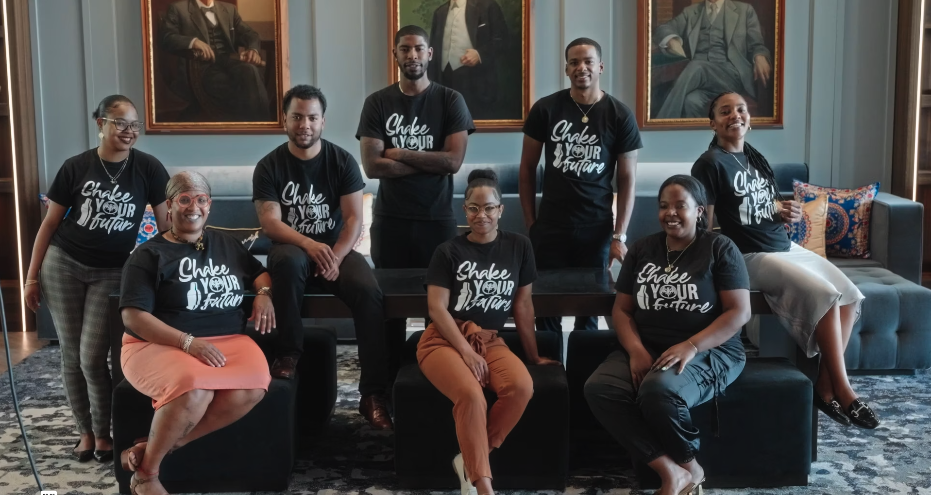 Students in Shake Your Future T-shirts