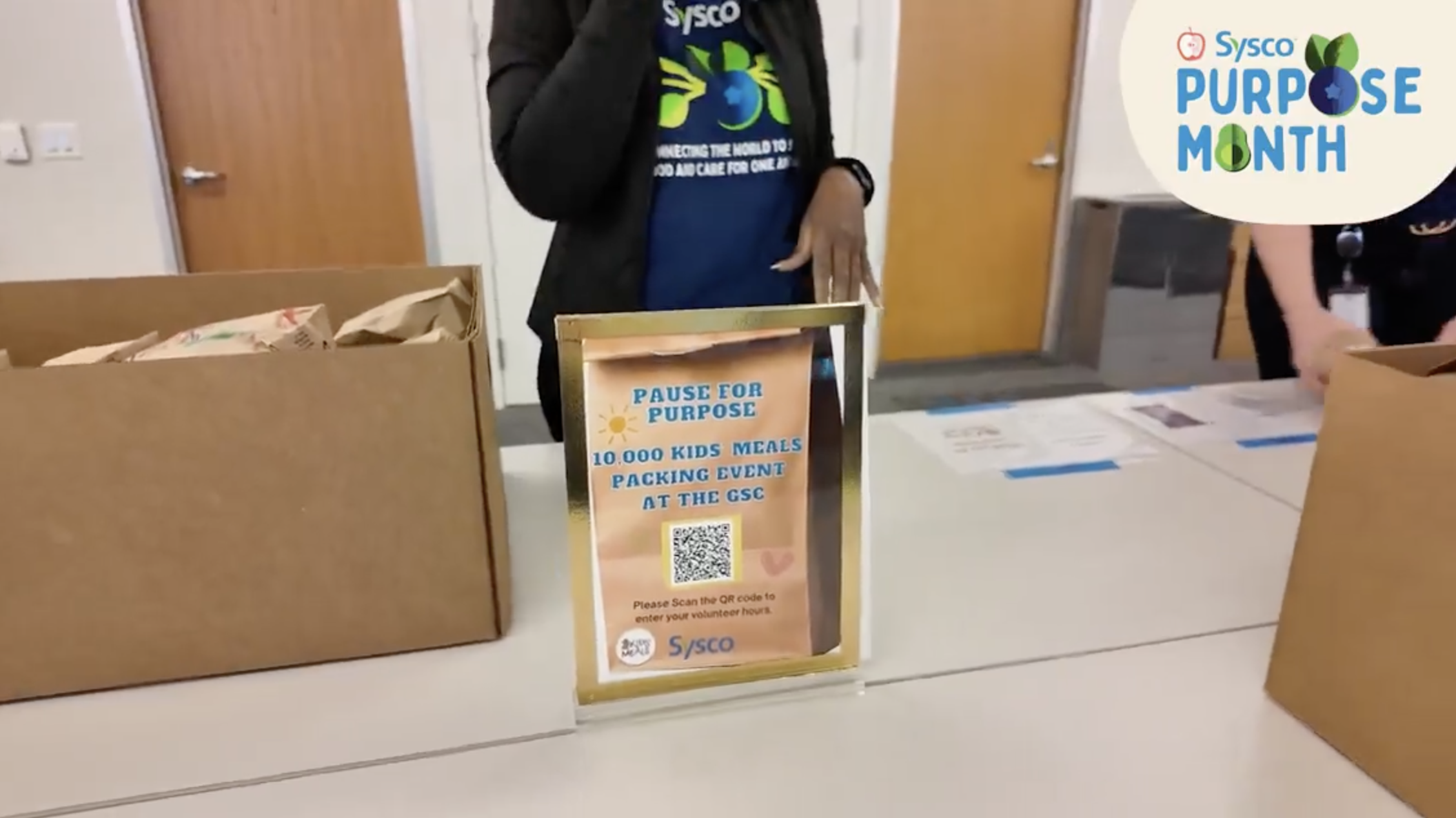 Kids meals being packaged