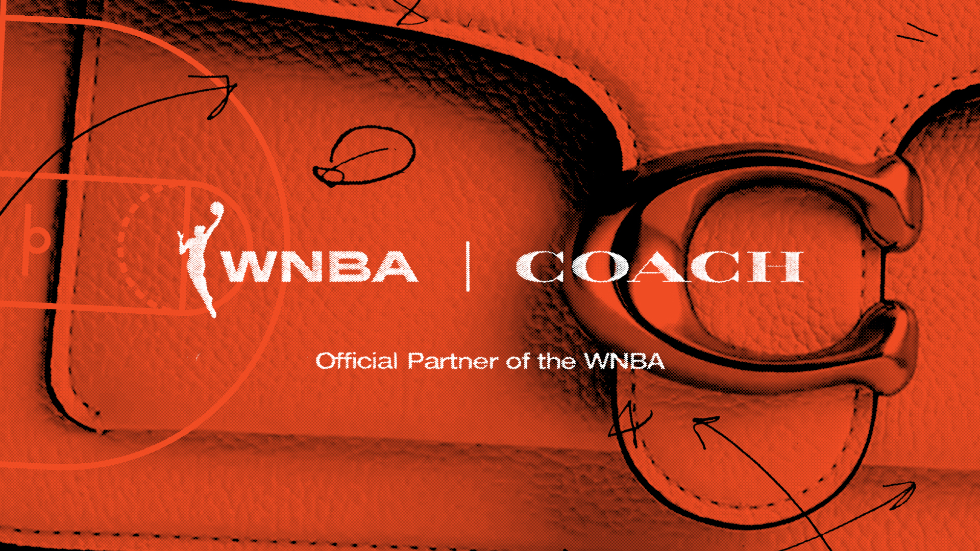 WNBA + Coach partnership graphic