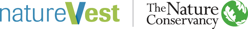 NatureVest logo next to The Nature Conservancy logo