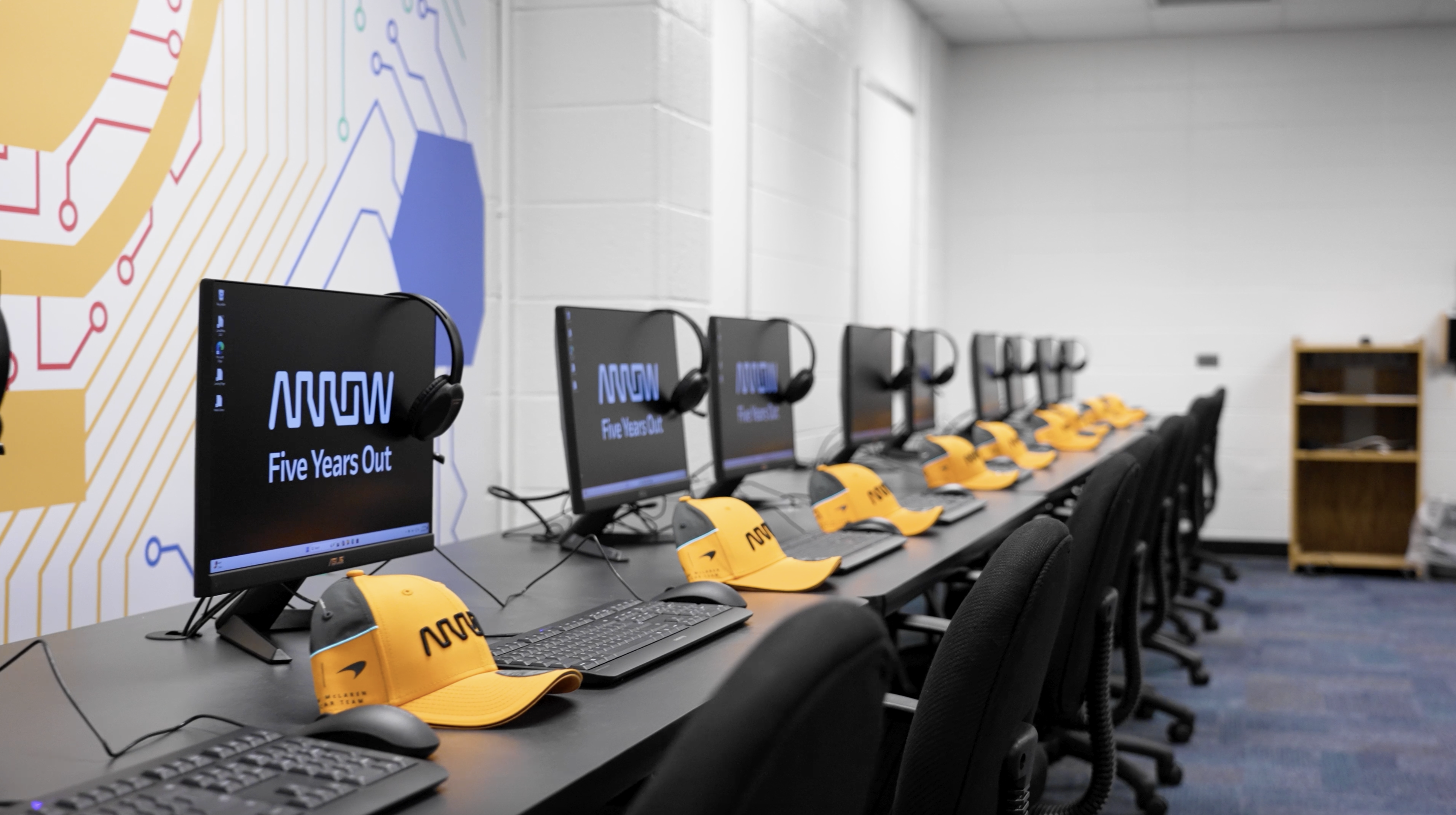 computers in a computer lab