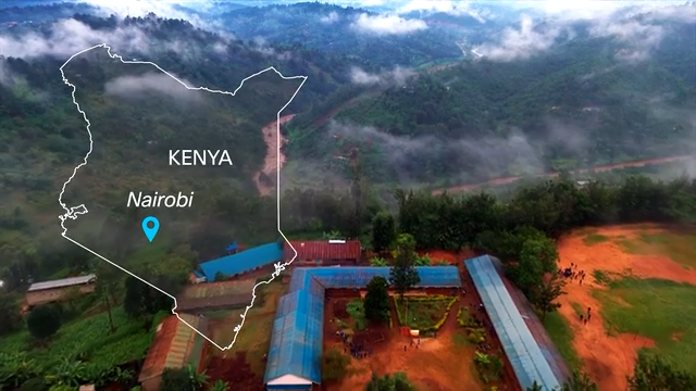 Aerial photo of Kenya