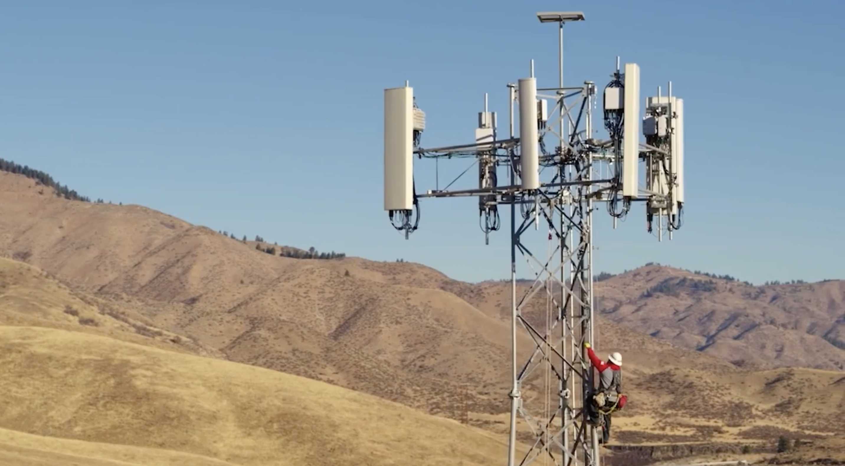 person climbing utility system