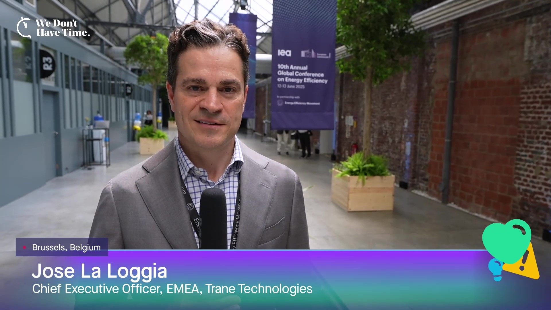 Trane Technologies' Jose La Loggia speaks at the IEA’s 10th Annual Global Conference.