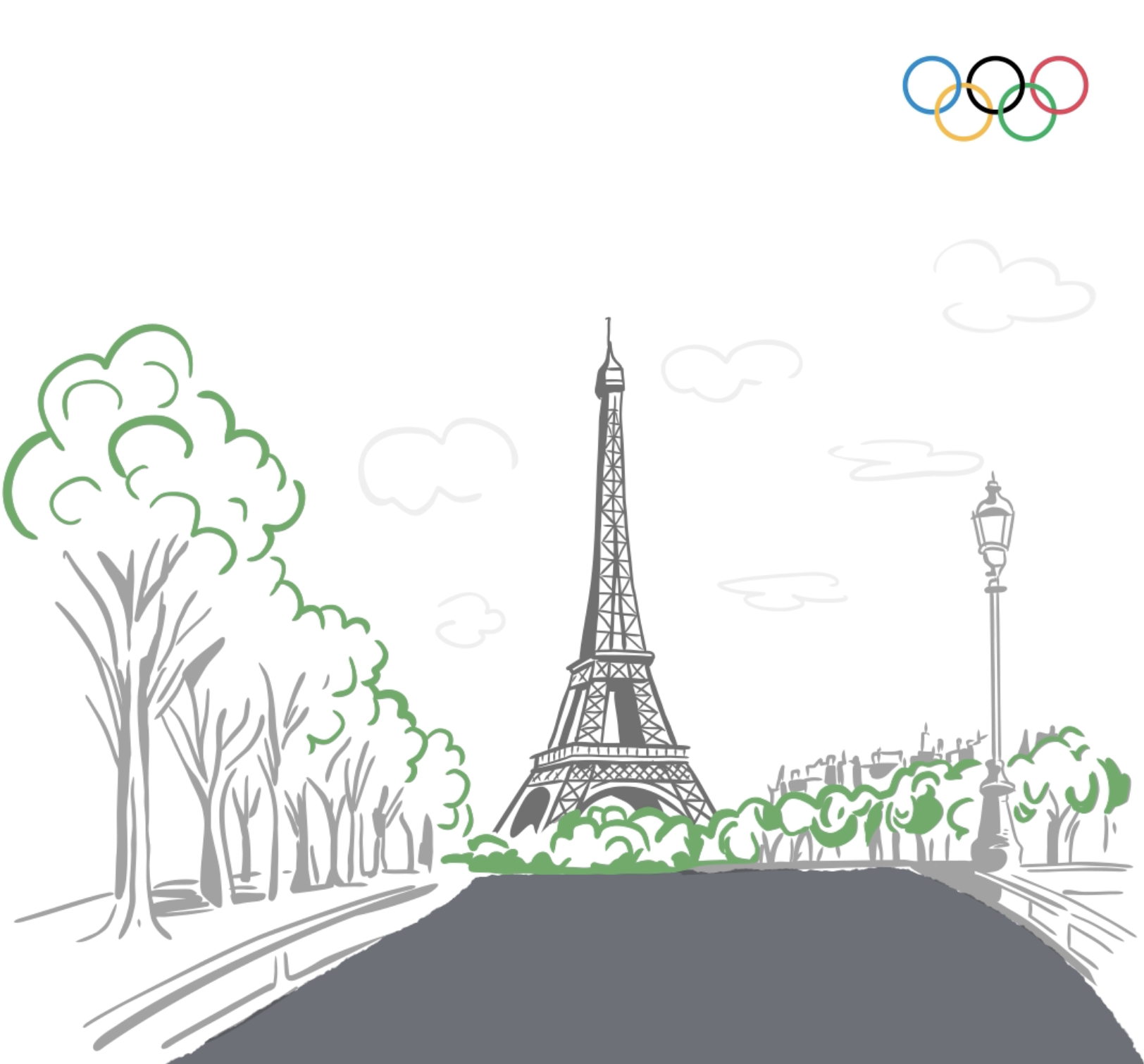 artistic representation of eiffel tower