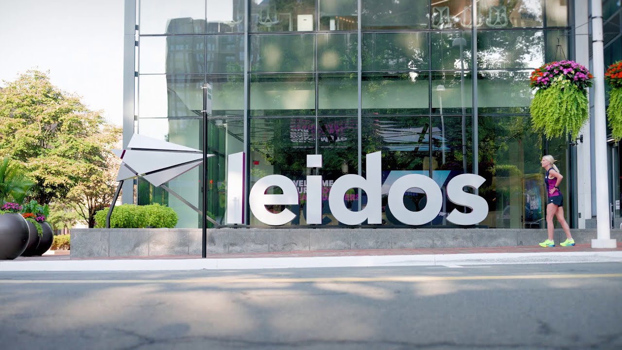 Front of Leidos building