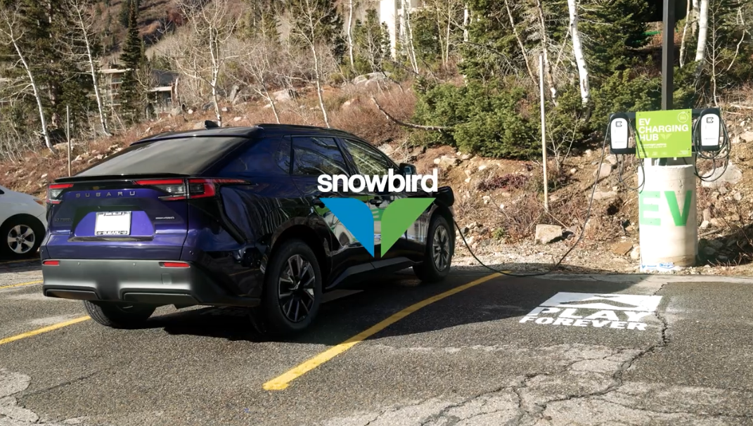 Car charging at Snowbird