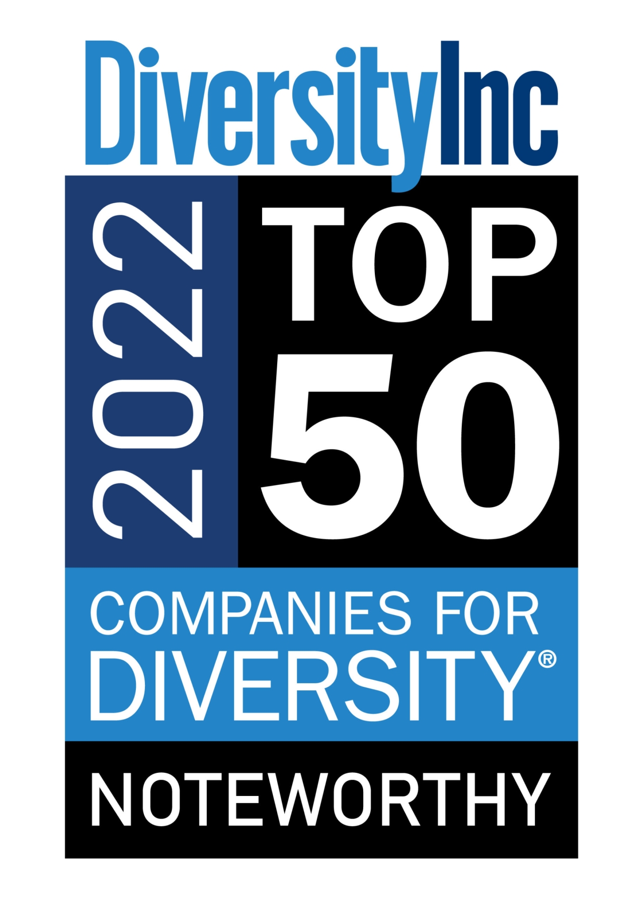 DiversityInc 2022 Top 50 Companies Noteworthy for Diversity logo