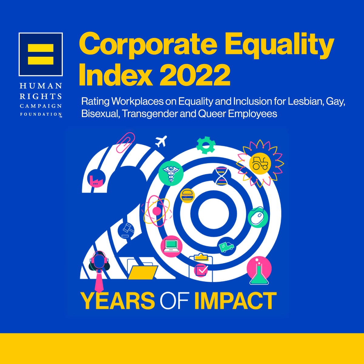 HRC Corporate Equality Index 2022. 20 Years of impact