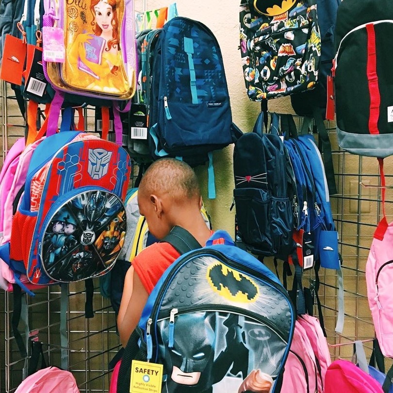 Family store dollar backpacks