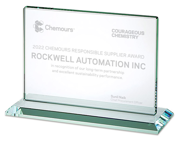 2022 Chemours Responsible Supplier Award