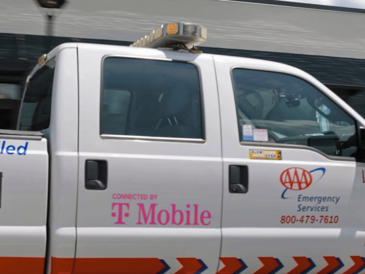 AAA truck with T-Mobile branding