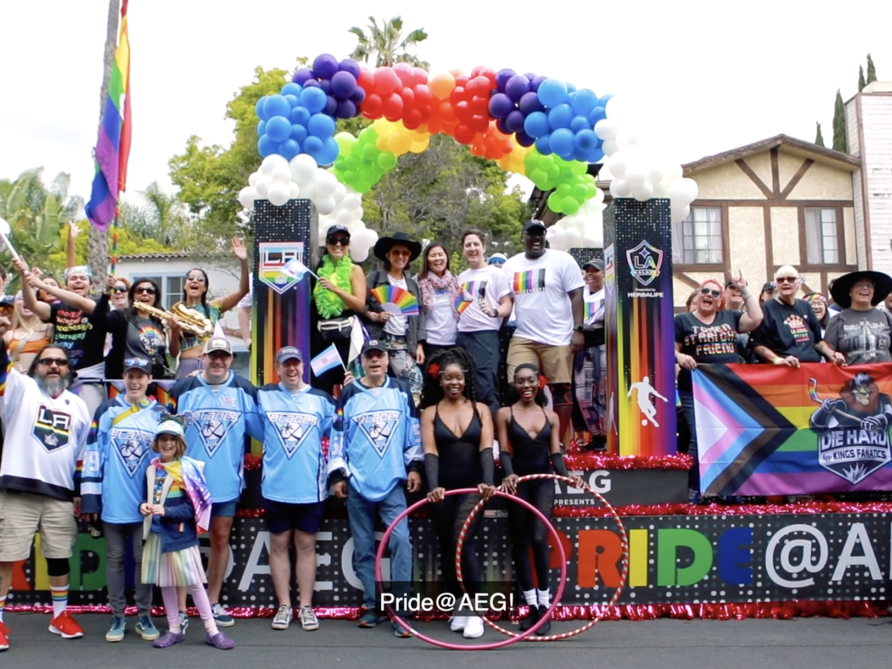 Group of people at the Pride Parade