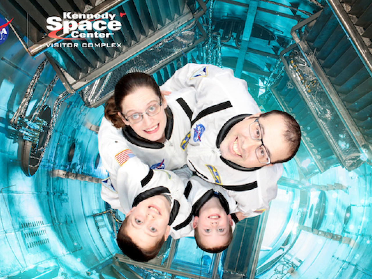 he Teague family at Kennedy Space Center.