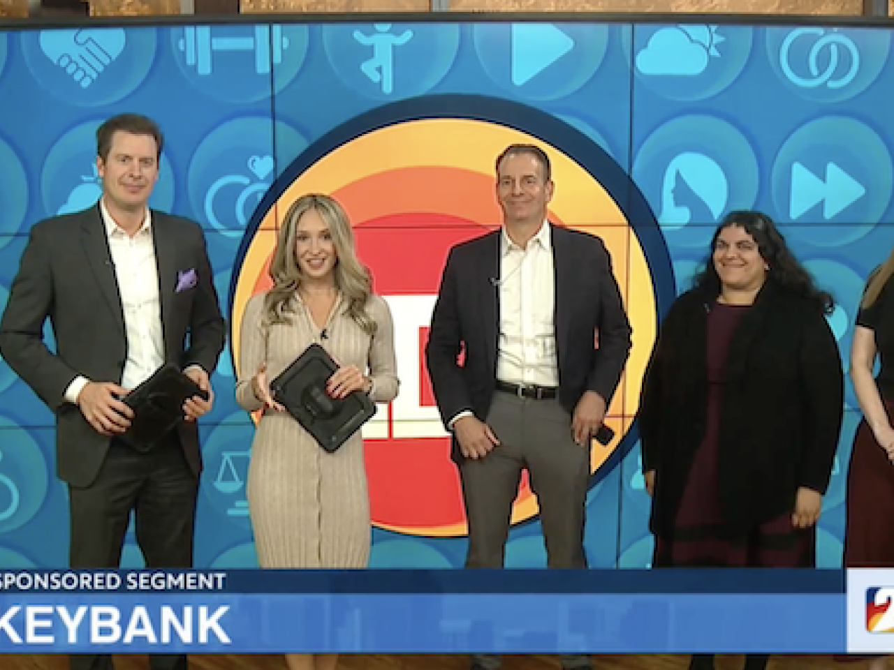Great Day Colorado and KeyBank team members shown on Fox 31.