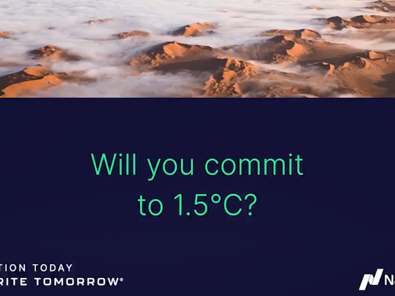 "Will you commit to 1.5 C?"