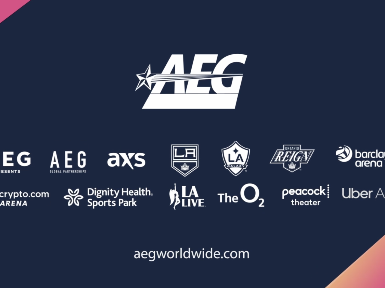 AEG and division logos