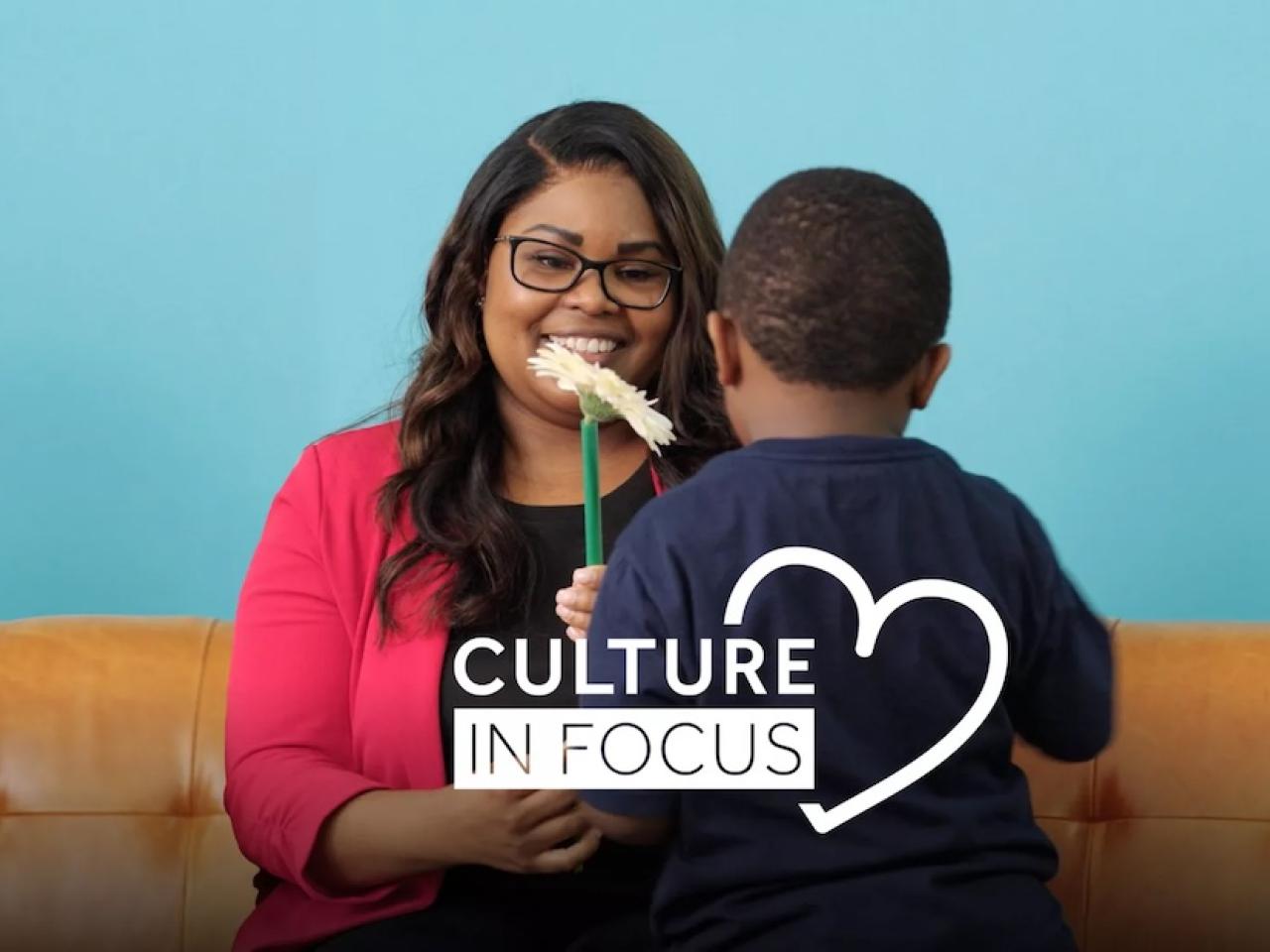 Culture in Focus - A mom shown with her son.