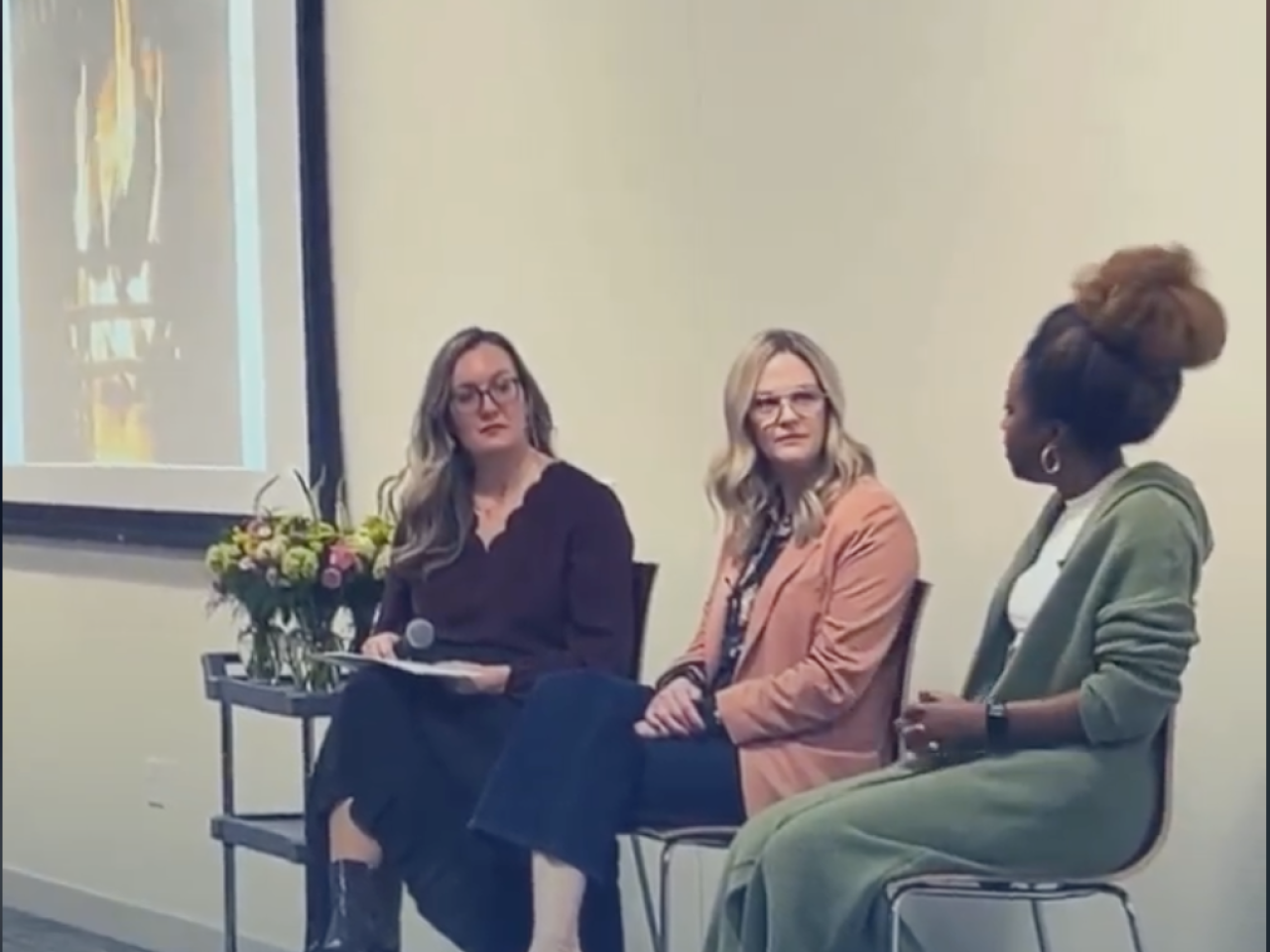 women speaking