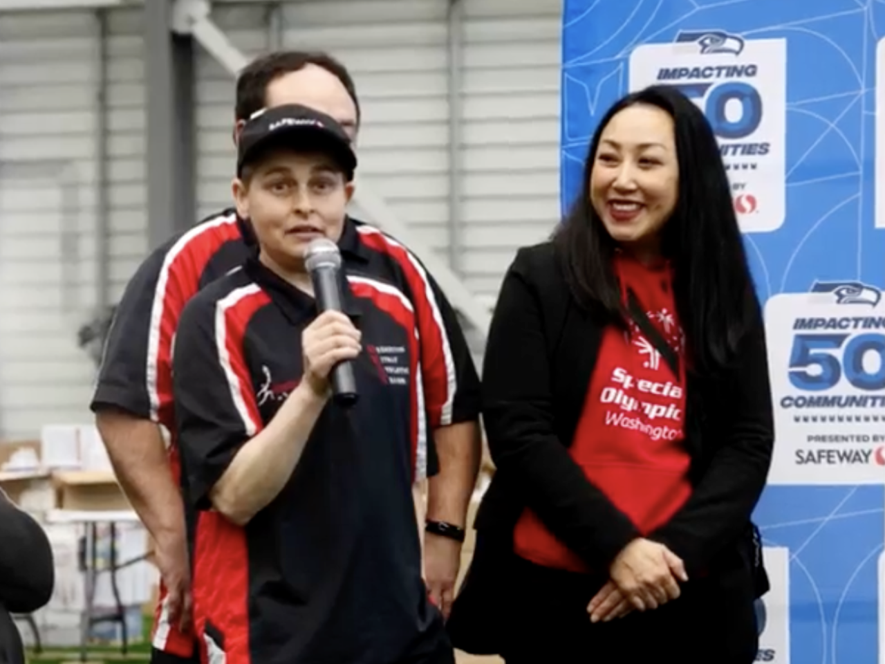People at Special Olympics event