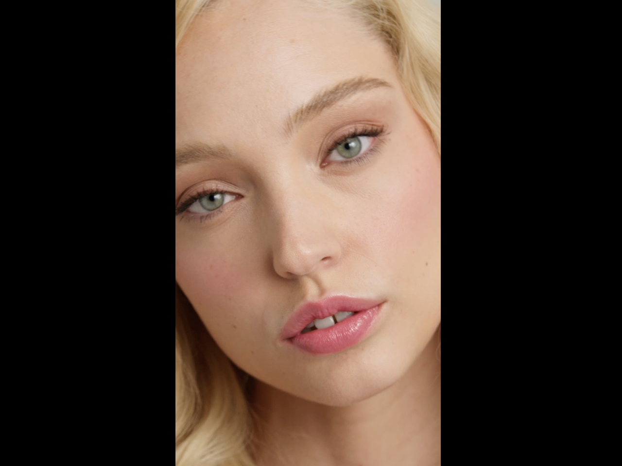 person wearing makeup