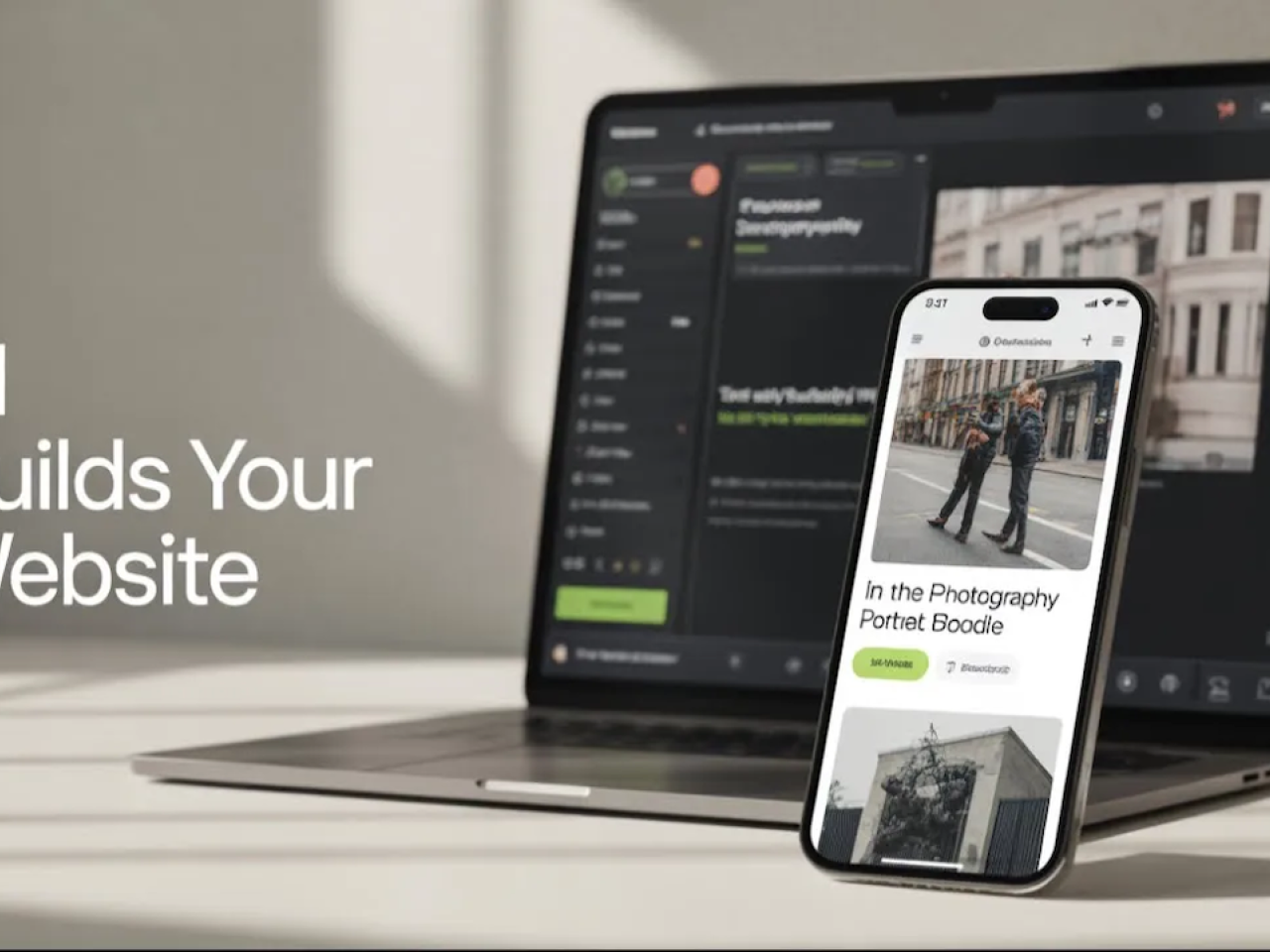 AI builds your website.