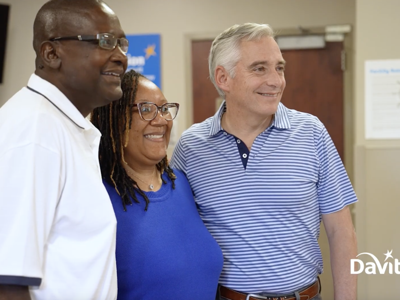 Franz and Sheree Nolan with Javier Rodriguez, CEO DaVita