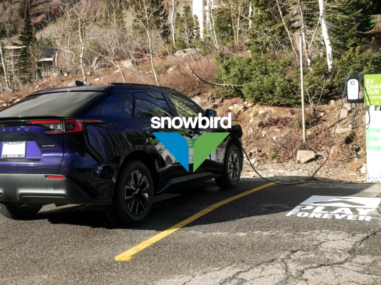 Car charging at Snowbird