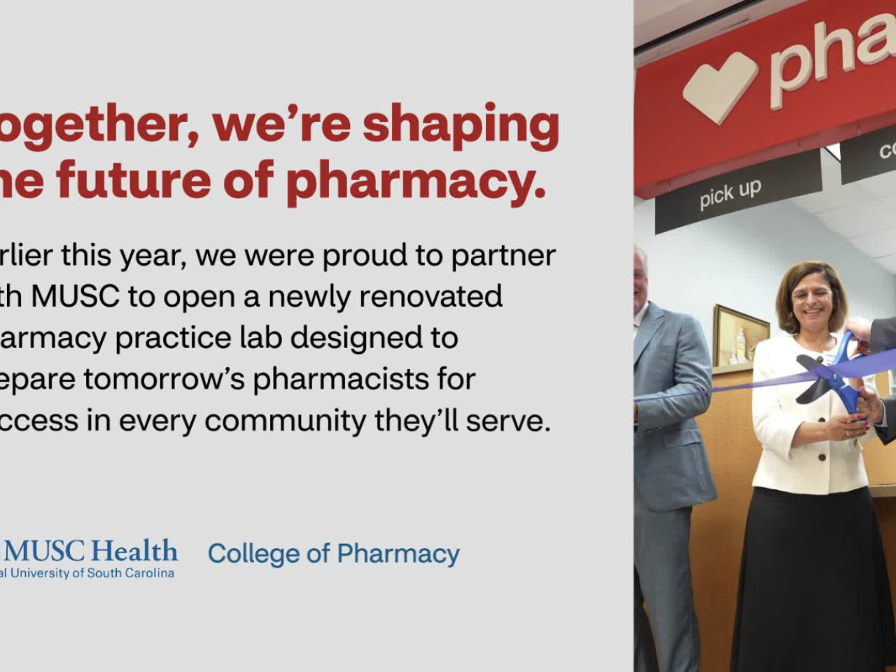 CVS Health and MUSC pharmacy practice lab.