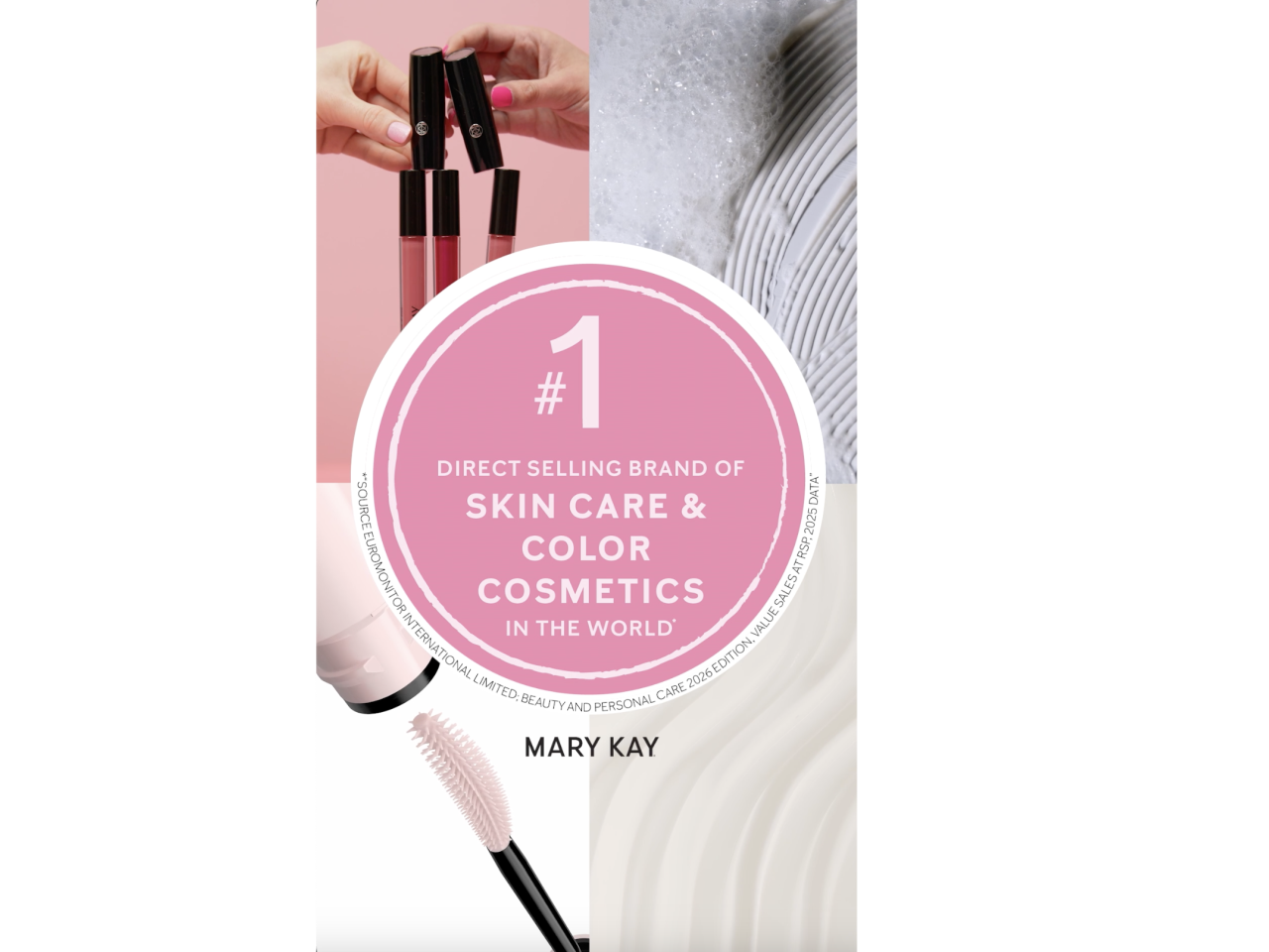"#1 Direct Selling Brand of Skin Care and Color Cosmetics in the World"