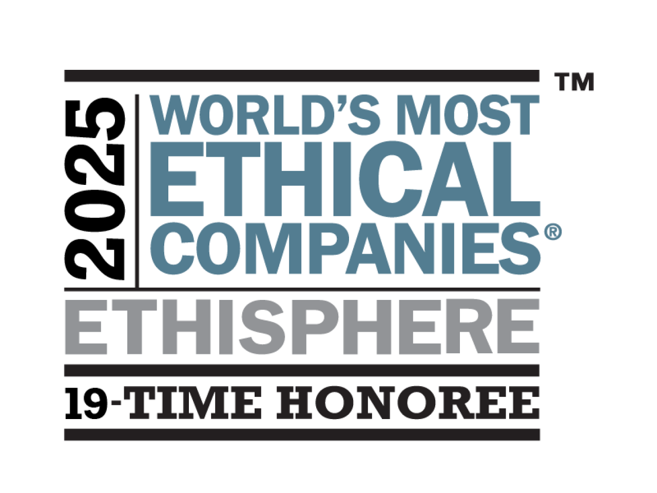 2025 World's Most Ethical Companies - Ethisphere - 19-time Honoree