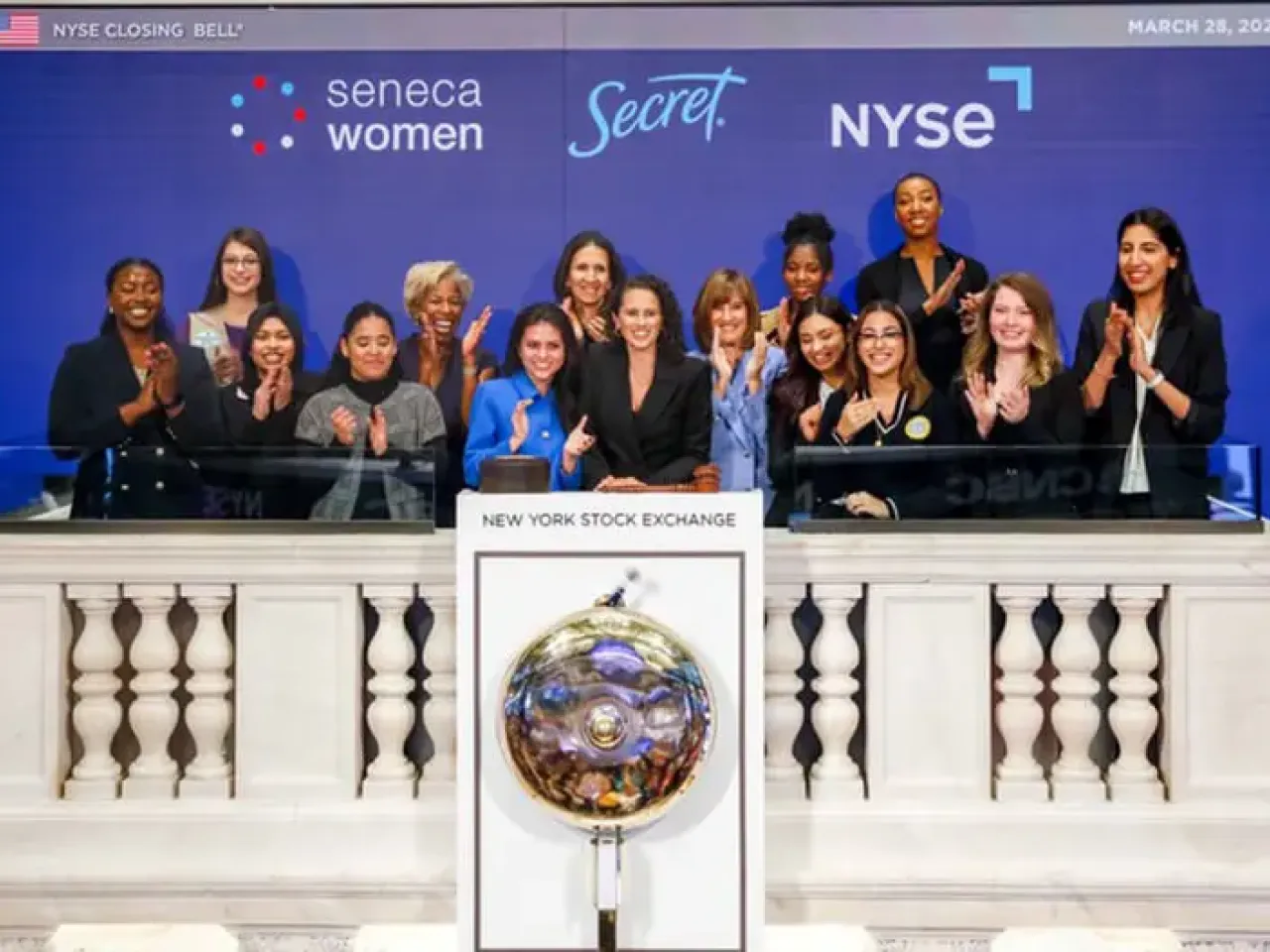 Group photo of event attendees smiling