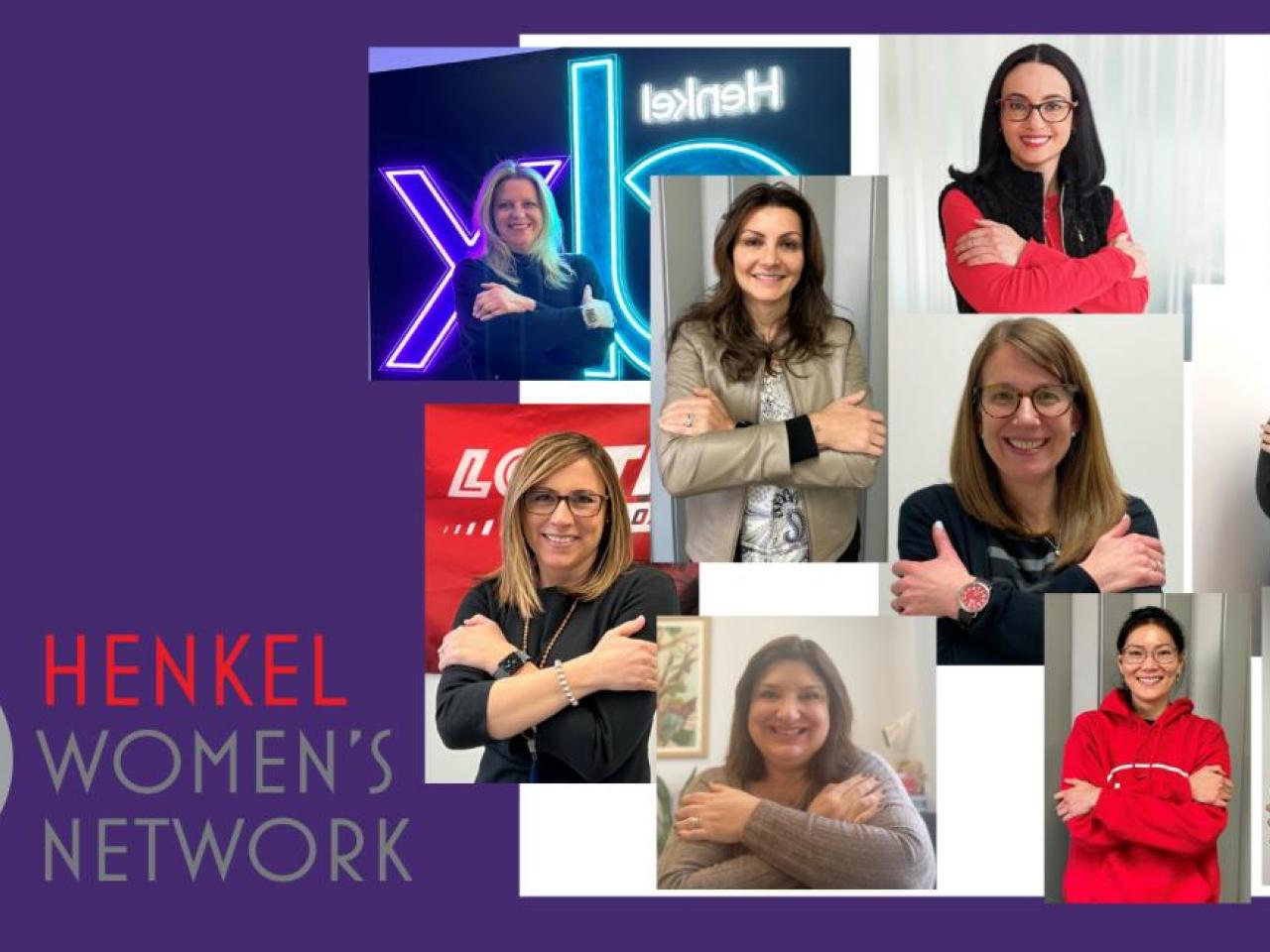 Photo collage of Henkel women