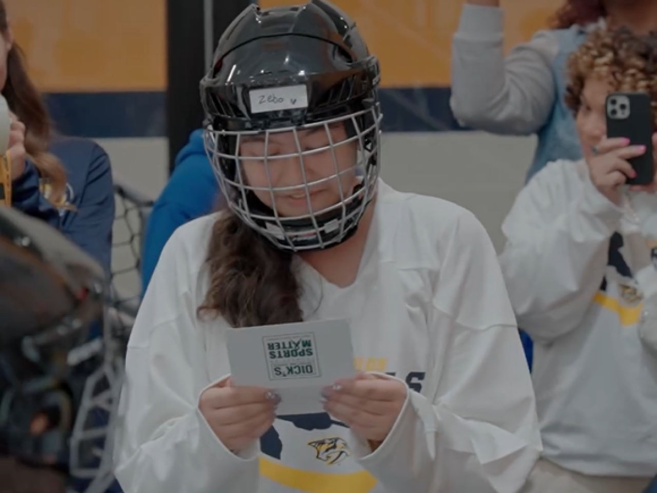 Zebobegim Shamsieva shares the news that Play Like a Girl had received a 75fot75 Sports Matter Grant