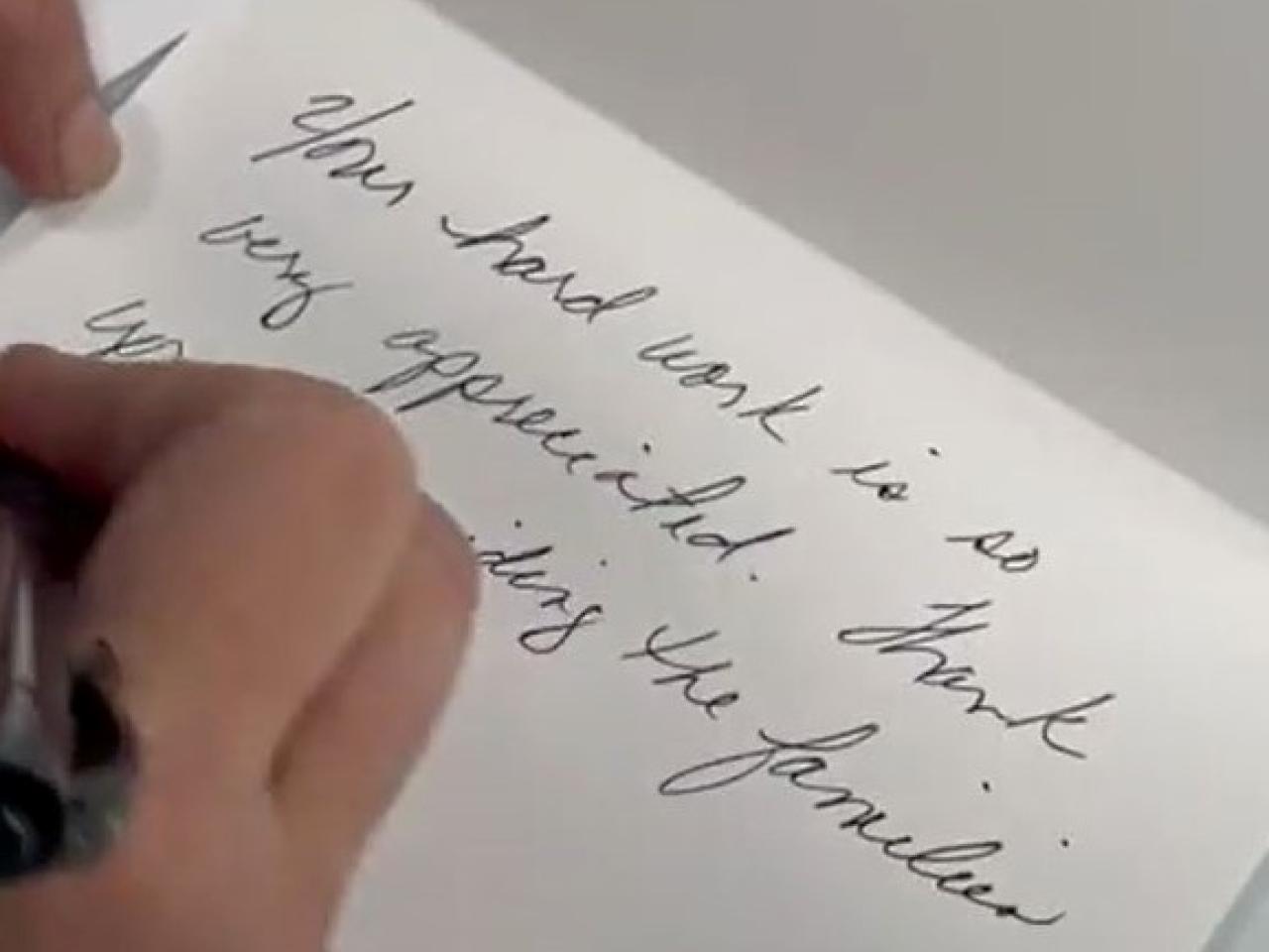 Your hard work is so very appreciated. Thank you card.