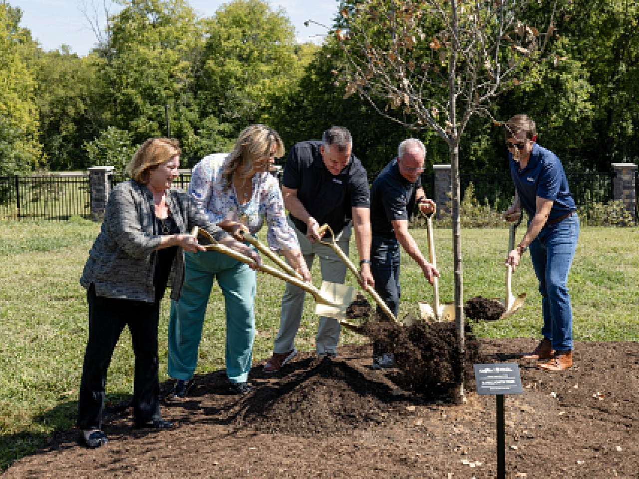 Arbor Day Foundation, Clayton celebrate 5 million trees planted through partnership with ceremonial tree planting.
