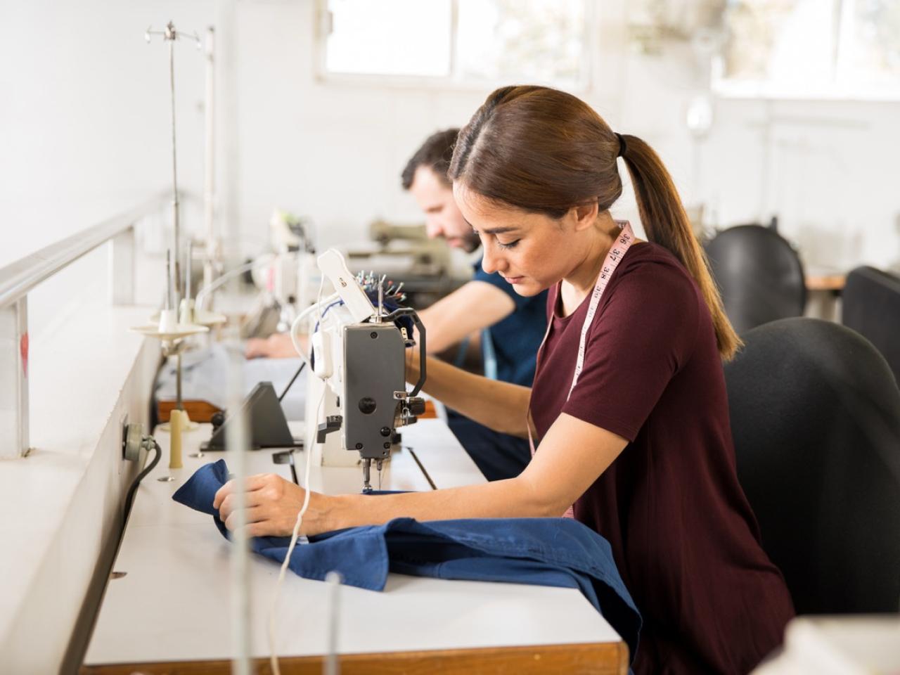 Female garment worker
