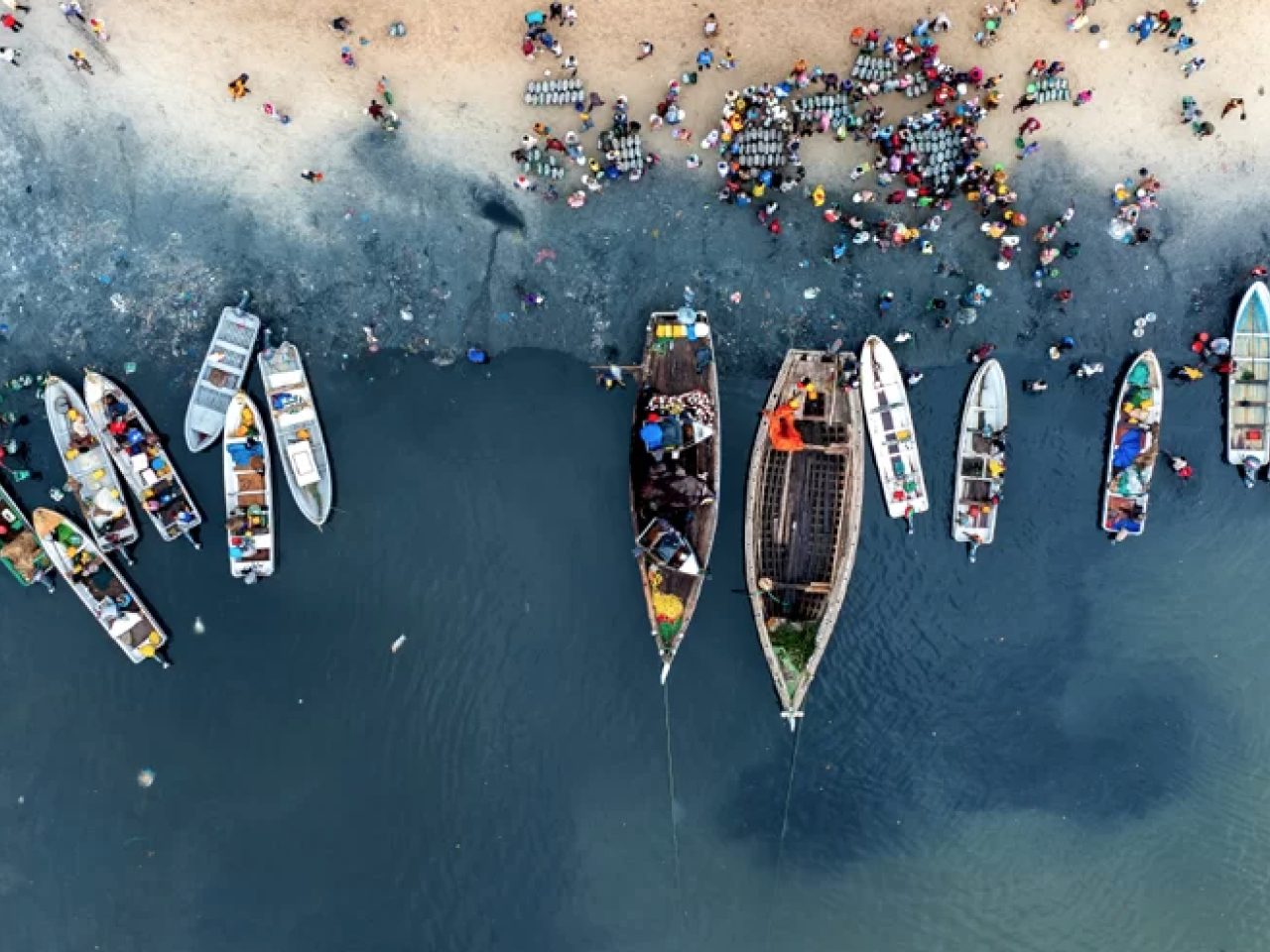 Boats in Kunduchi, Tanzania